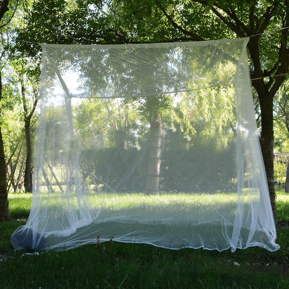 Di grandi dimensioni Tenda Esterna Baldacchino di Zanzara Netto Con Il Sacchetto Grande Apertura Maglia Portatile di Campeggio Biancheria Da Letto Giardino Insetto Repeller Netto