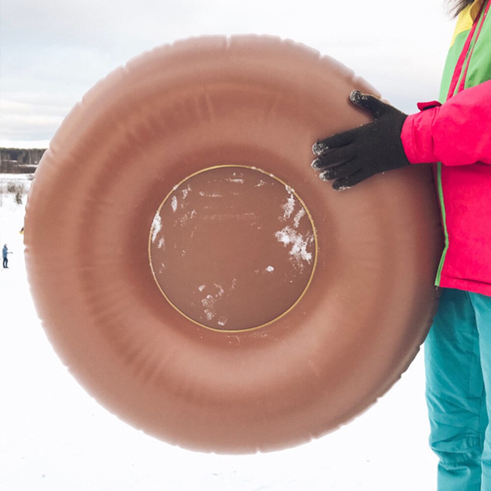 Sport enfants coussin de ski léger Flexible Tube de neige gonflable adulte forme de beignet hiver épaissi extérieur résistant à l'usure traîneau