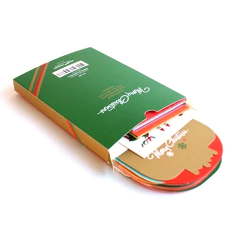 1 Set Christmas 3D Stereo Greeting Card AR Virtual Imaging Technology U2JC