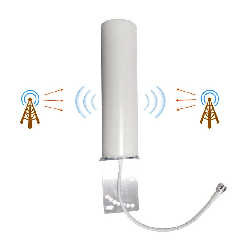 800-2700mhz 4G 3G 2G Antenna Phone Signal Booster Repeater Amplifier LTE CDMA GSM DCS N Female Indoor and Outdoor Antenna SET
