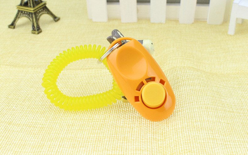 Hond Training Aids Labrador Hond Clicker Training Franse Bulldog Pet Training Clicker Duitse Herder Turbo Fluitje Dierbenodigdheden: YELLOW