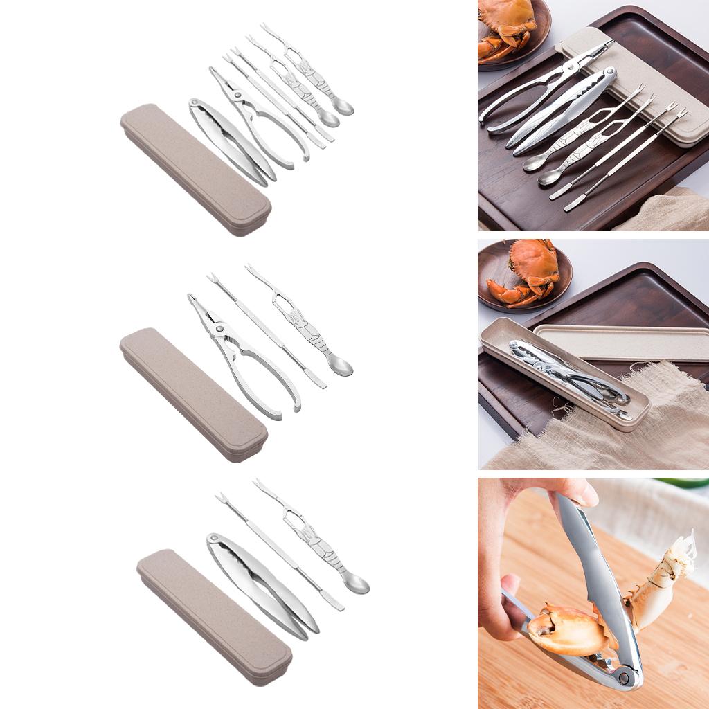 Keuken Seafood Gereedschap Set Met Storage Case Moer Crackers Krab Been Sheller Zeevruchten Vork Voor Walnoot Kreeft Moer Schelpen Pecan