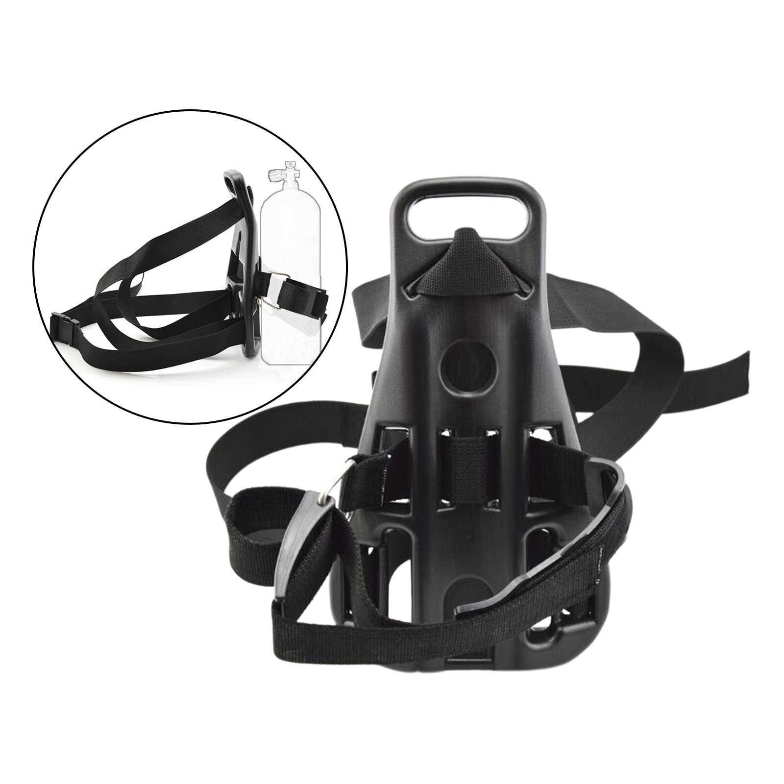 Scuba Diving Single Tank Backpack Bracket Gas Bottle Support Holder 14x9inch