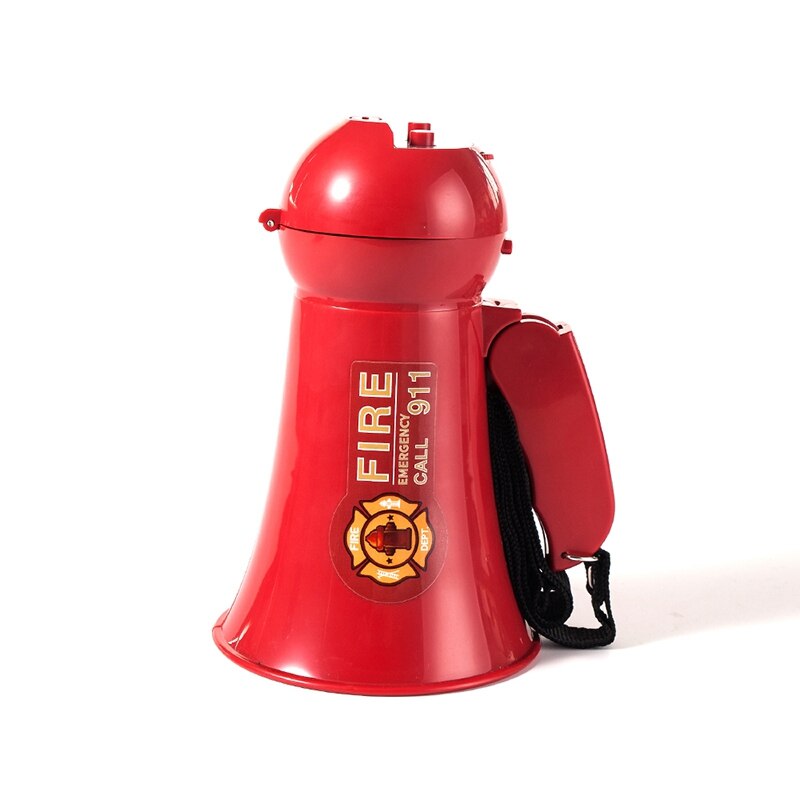 Bambini portatili Megafono Altoparlante Giochi Di Imitazione Bambini vigile del fuoco Megafono mini Altoparlante con Suono della sirena Palmare Microfono Giocattolo
