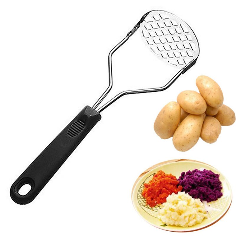 Stainless Steel Potatoes Mud Pressure Mud Machine Potato Masher Ricer Fruit Vegetable Tools Kitchen Gadgets Accessories
