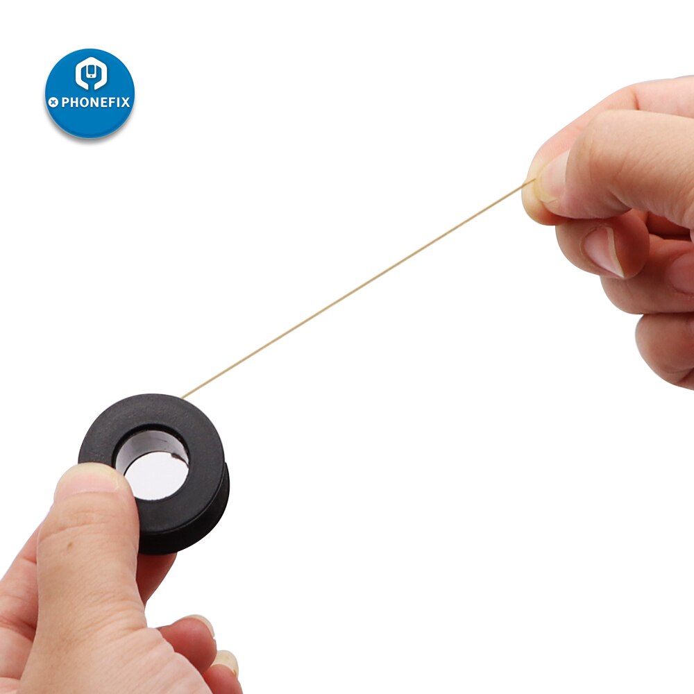 0.10mm phone Fingerprint Chip PCB Link Wire Copper Jumper Soldering Wire PCB Welding Jump Line for Solder Fingerprint Repair