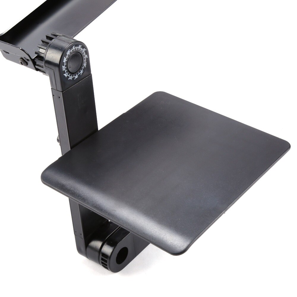 Portable Laptop Desk Notebook Stand Table Tray with Mouse Holder Sofa Bed Black