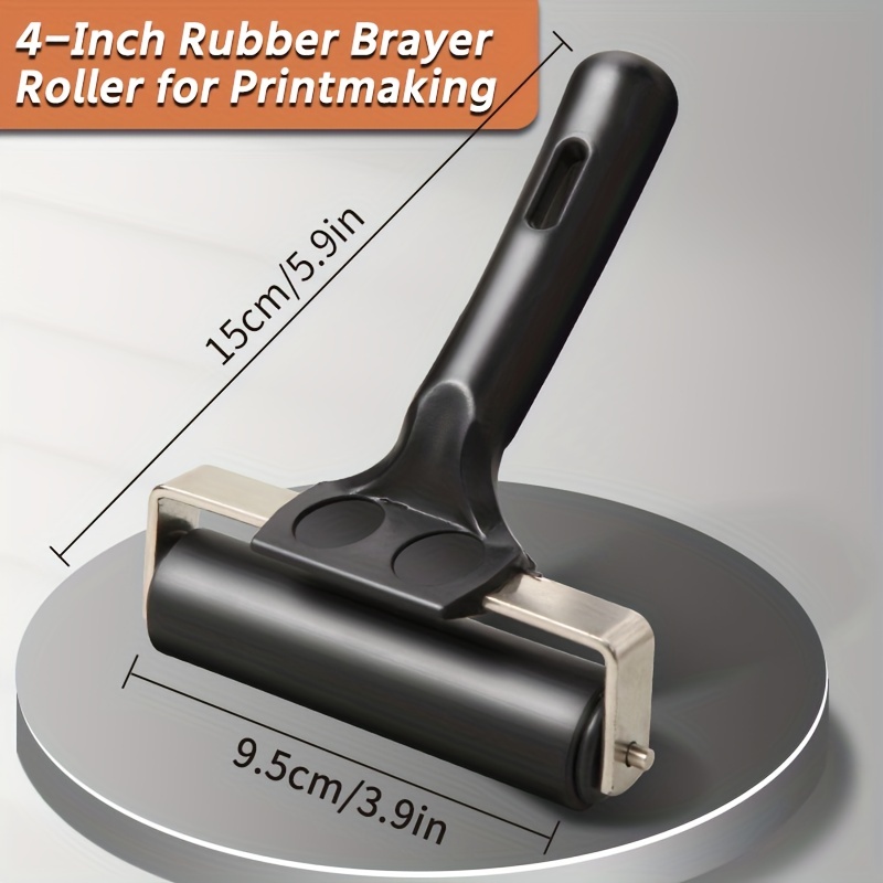 1 st 2.2 "/ 3.9"/ 5.9 "/7.6" Rubber Brayer Roller voor Printmaking, lijmen, Graveren, Wallpapers, Afdrukken Inkt Blokken, Ambachtelijke Stempelen: Rood