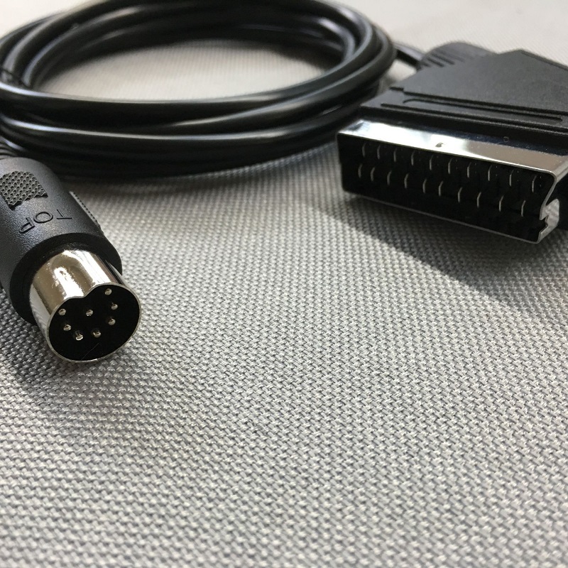 Câble Scart EU pour Sega Megadrive 1 Genesis 1 Master System 1 RGB AV câble Scart v-pin