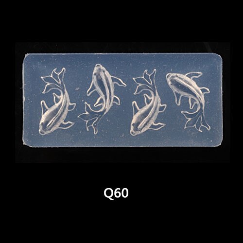 8 stk/parti blomst fiskeblade nail art form 3d silikone negle udskæring stempling nail art skabelon gør det selv holdbar manicure indretning: Q60