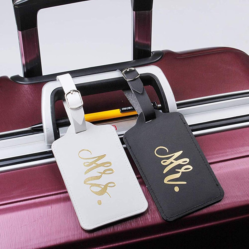 Bryllupsrejse pasdækselsæt mr og fru slank vandtæt pas sagholder med rejsetasker til par bryllup