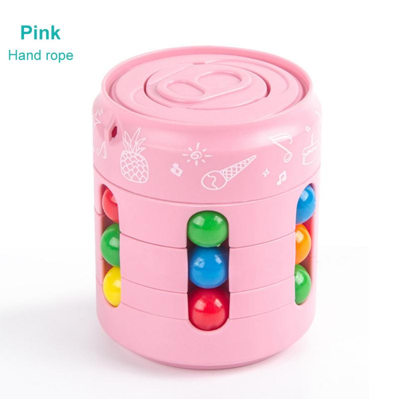 Anti-stress-Cube Rotierenden Spielzeug kinder Finger Gyro Magische Disk Stress Relief Sensorischen Spielzeug eltern-kind-Spielzeug Kreative: B pink