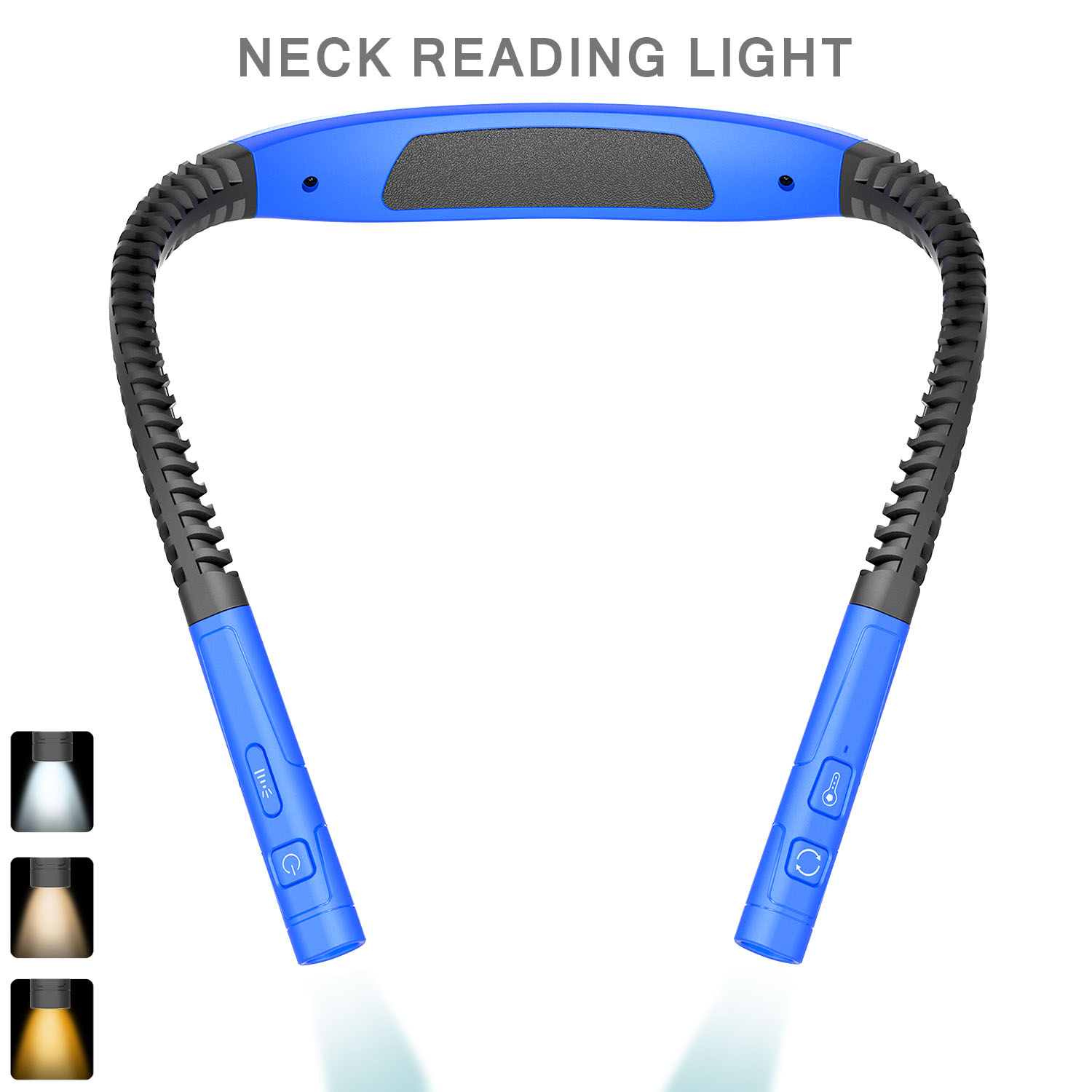 LED Neck Reading Light 3 Color 3 Brightness Book Light Reading Lamp Usb Rechargeable Lamp Flexible Arm Neck Read Lamp Book Lamp: green