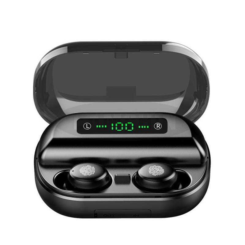 Drahtlose Bluetooth 5,0 Kopfhörer IPX7 Wasserdichte 9D Stereo Sport Kopfhörer mit 4000mAh Power Bank TWS Bluetooth Kopfhörer: 9D 4000 mah