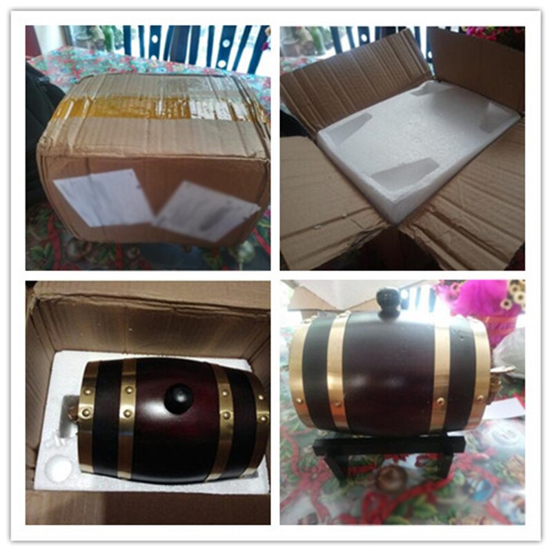 1.5L Eiken Vat Bier Brouwen Vaatje Wijn Vat Voor Whiskey Rum Poort Decoratieve Vat Vaatje Hotel Restaurant Display Eiken Vat