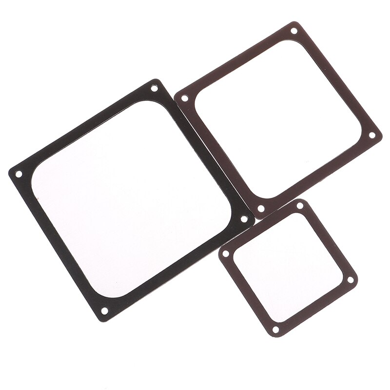 Cadre magnétique noir maille anti-poussière couvercle PC poussière filtre magnétique 12CM 14CM 8CM avec vis pour ventilateur de boîtier 120x120mm 140x140mm,80x80