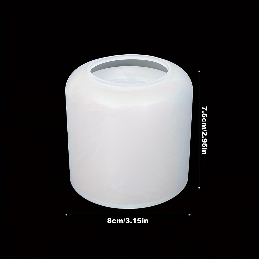 3D Circular Candle Jar Mold, DIY Concrete Circular Bottle Making Mold, Used To Store Candle Holders, Jewelry Boxes, And Vases: Light Grey