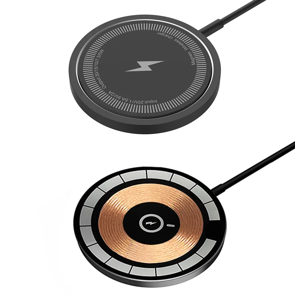 Cargador inalámbrico magnético para iPhone, base de carga rápida, 30W, 15, 14, 13, 12, 11 Pro Max, Airpods PD y USB A
