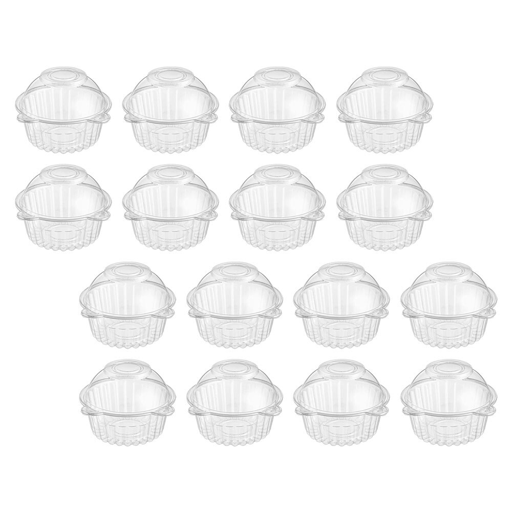 50 Stuks Draagbare Cake Carrier Praktische Cupcake Houder Verse Houden Cake Container