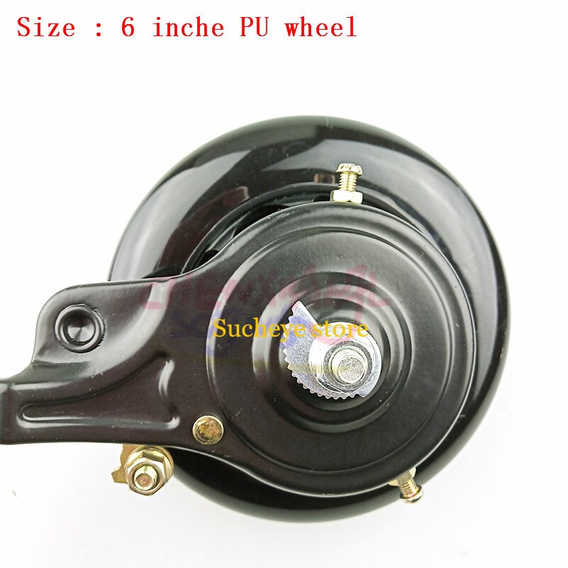 Rueda de PU de 6 pulgadas para patinete eléctrico, rueda de 140mm, Fácil plegado, patinete eléctrico, bicicleta, parte delantera y trasera para niños