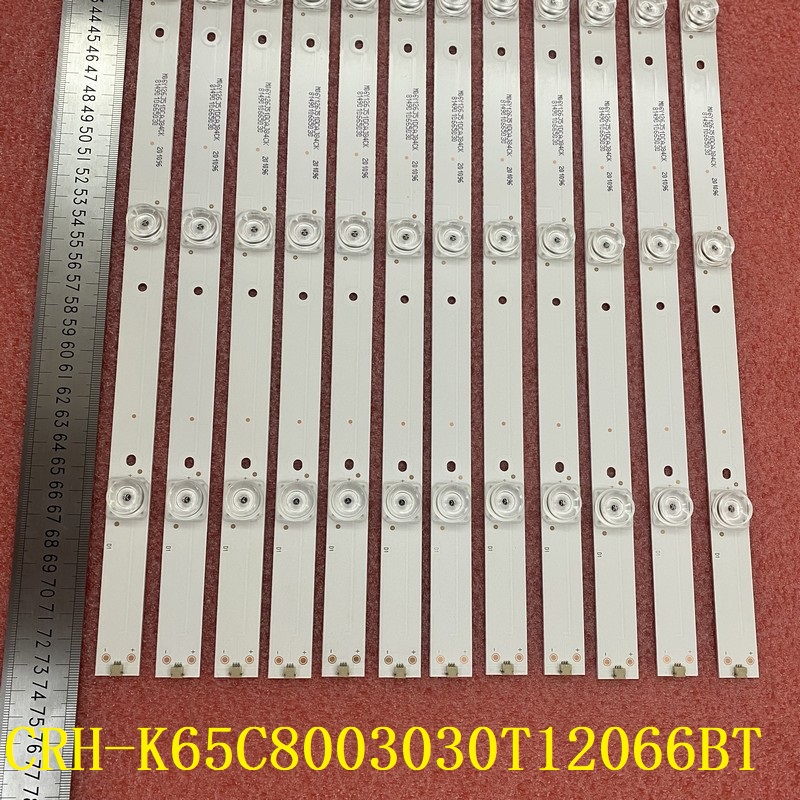 12pcs/set LED backlight bar For Haier 65UG6550G 65UGX3500 65UG6550GA LVU650CSDN CRH-K65C8003030T12066BT-REV1.0