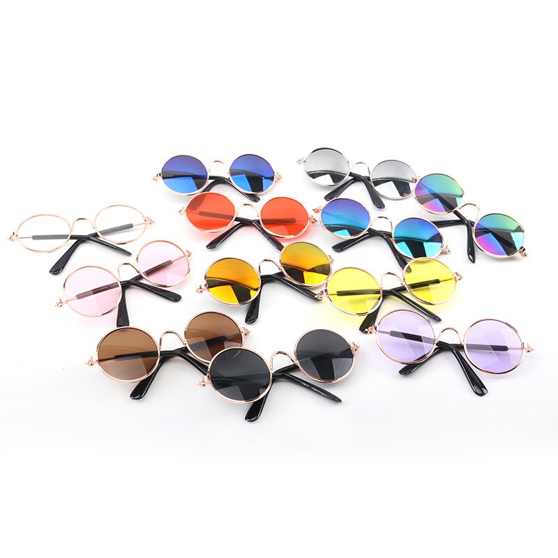 AlfPetpig occhiali per animali domestici divertenti per cani e gatti occhiali da sole foto oggetti di scena accessori per animali occhiali rotondi articoli per gatti
