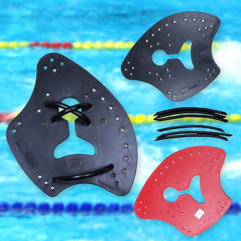 1 Paar Zwemmen Paddle Verstelbare Pvc Hand Zwemvliezen Handschoenen Hand Fin Training Duiken Paddle Handschoenen Paddle Water Sport Apparatuur
