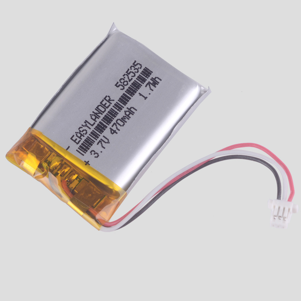 3.7V 470mAh 582535 Rechargeable Li polymer battery for DVR parkcity DVR HD 710 Transcend DrivePro 200