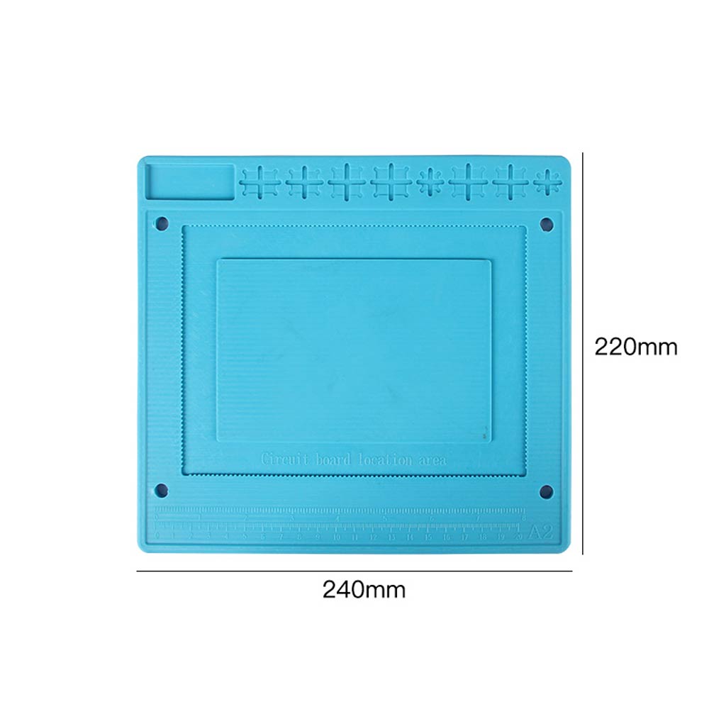 Newest S-180 55*35 CM BGA Heat Insulation Silicone Soldering Pad Repair Maintenance Platform Desk Mat with Magnetic Section 500: s-180A