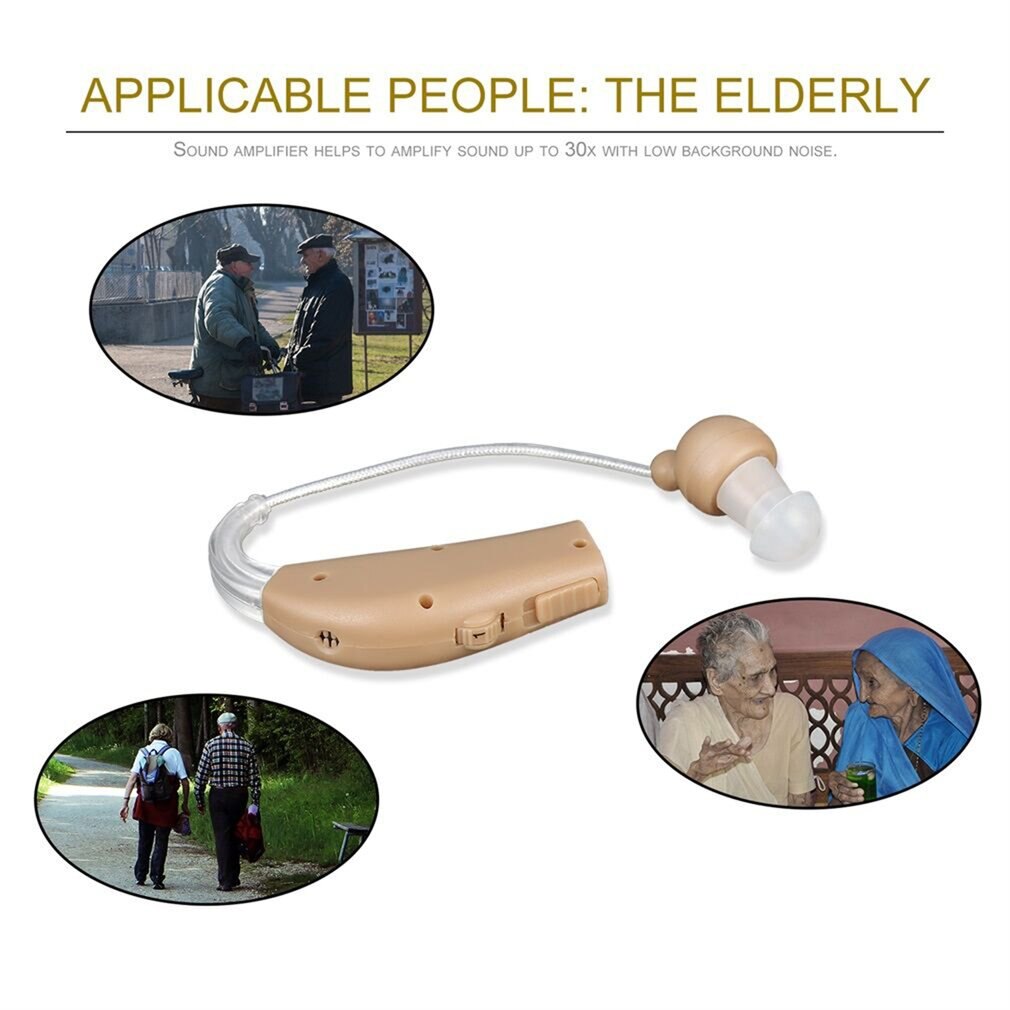 Mini audífono digital recargable para ancianos, amplificador de sonido inalámbrico, ayuda auditiva para personas mayores, pérdida auditiva leve a severa