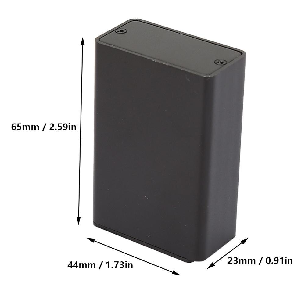 Black Junction Box DIY Electronic Enclosure Project Box Waterproof Aluminum Instrument Case Housing 23*44*65mm