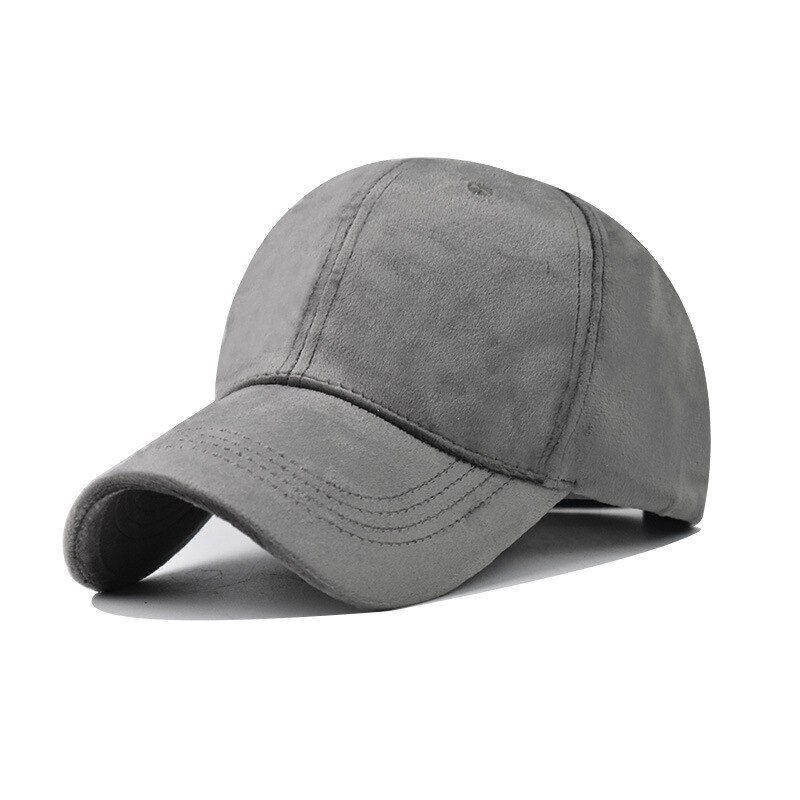 Berretto da Baseball da esterno in velluto a coste liscio rosso vino elegante FS 2022 per uomo donna cappello da viso regolabile Streetwear: Gray Baseball Cap