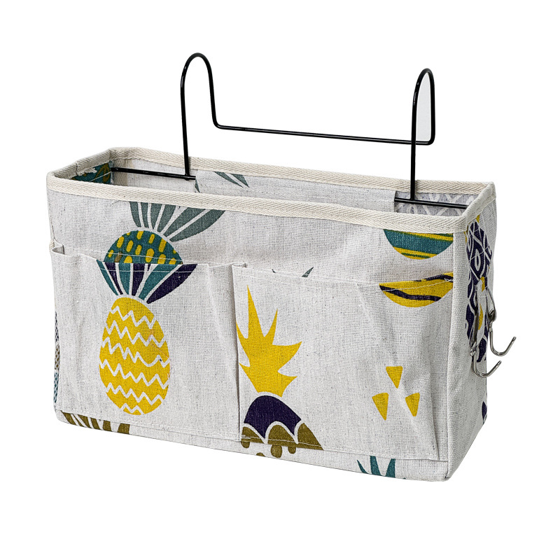 Nachtkastje Opbergrek Dorm Hangmand Bed Organizer Caddy Slaapkamer Muurbevestiging Zakplank Stapelbed Accessoires Netjes Houder: Bruin