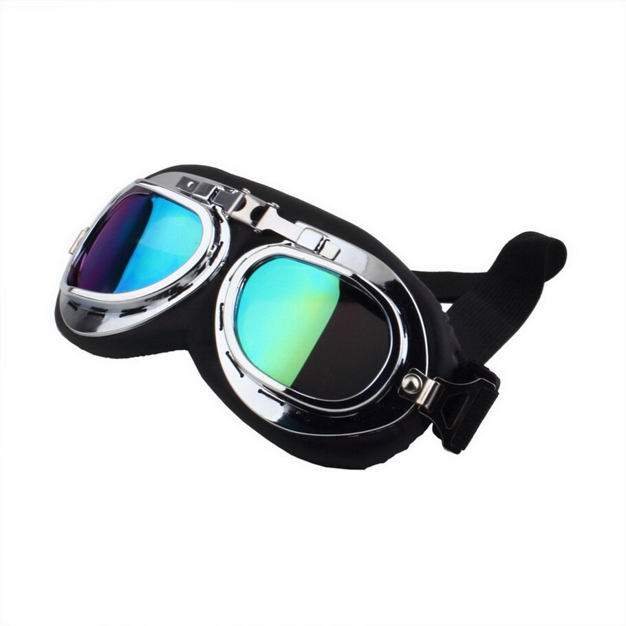 1Pcs Scooter Pilot Goggles Helm Vintage Anti-Uv Motorhelm bril Motocross