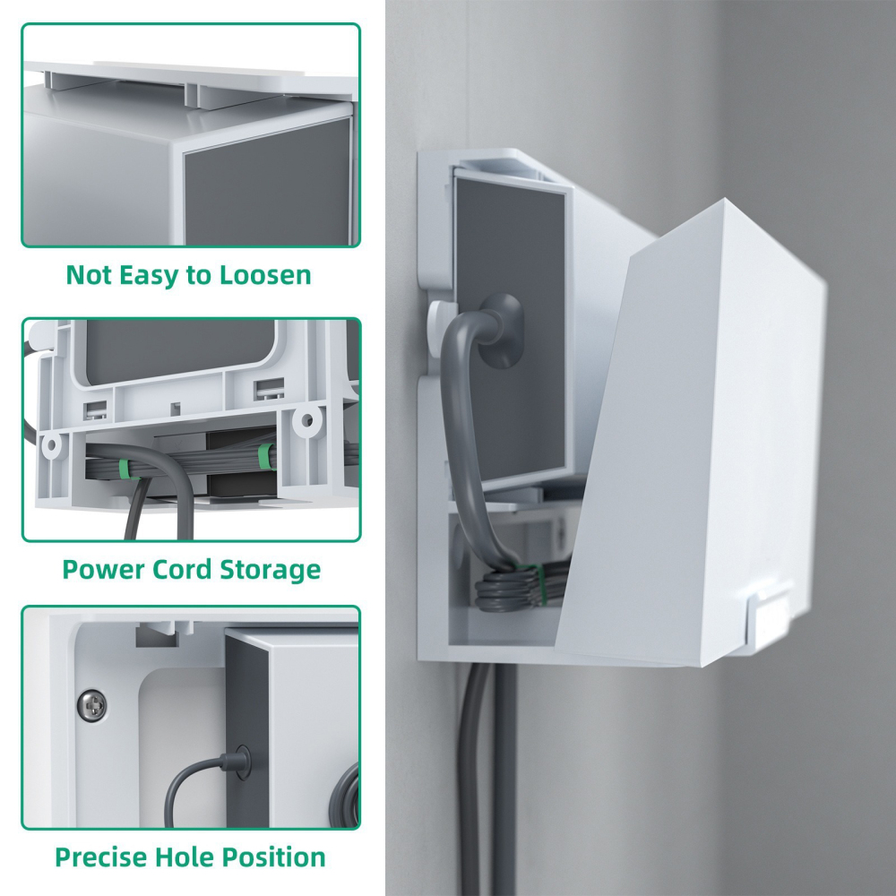 For Starlink 2in1 Gen3 Router Mount Router Power Cable Storage Stand Power Kit Accessories PC Router Storage Bracket