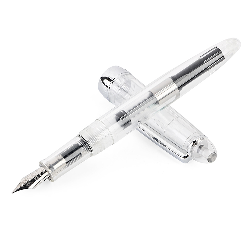 Jinhao 992 stylo plume en plastique Irautita spirale ronde transparente école étudiant bureau papeterie stylos à encre de