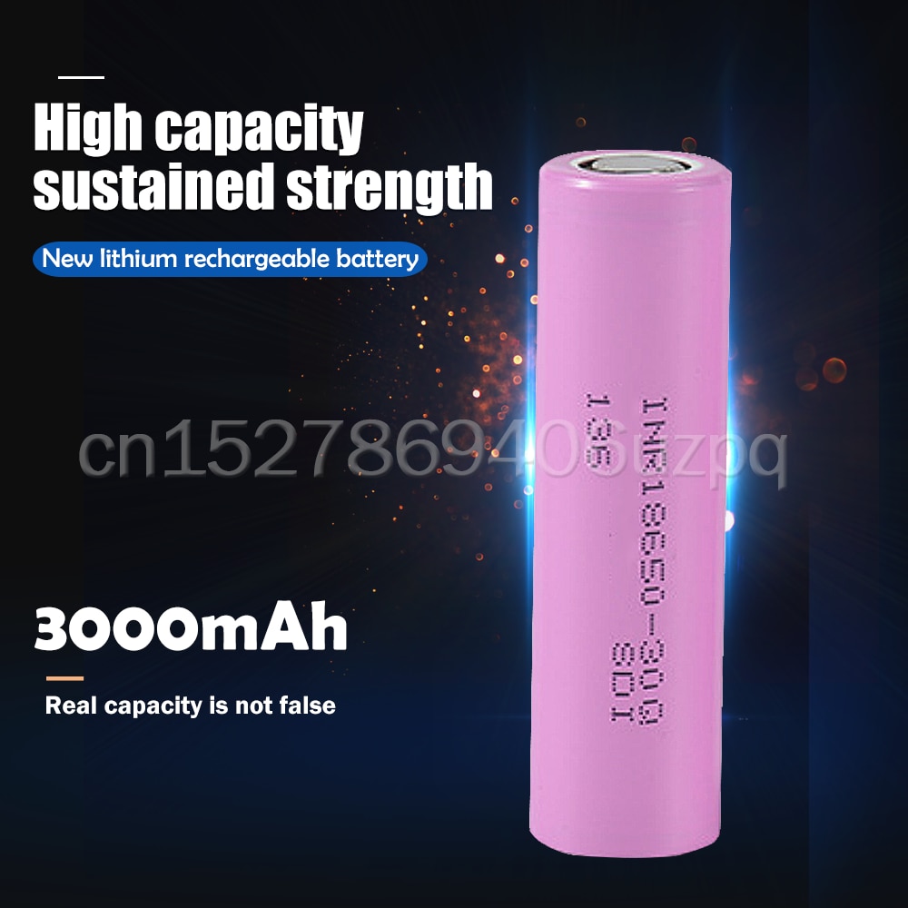 Original 3.7V 3000mAh for Samsung INR 18650 INR18650 30Q li-ion battery discharge 15A Rechargeable Batteries Flashlight
