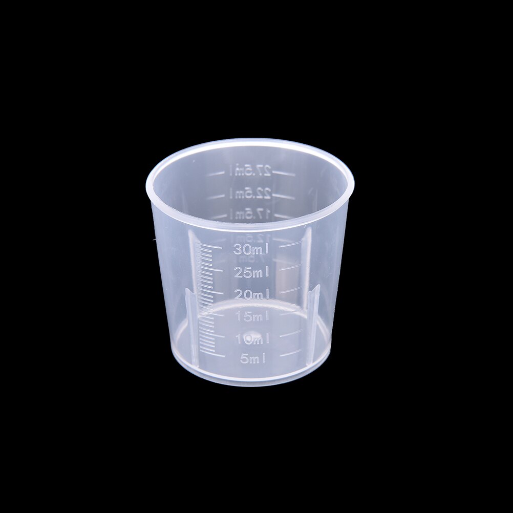 2 pçs/set 100ML / 30ml Copo Medidor De Plástico Transparente Jarro de Superfície Ferramenta Fontes de Cozinha Bica: 30ml