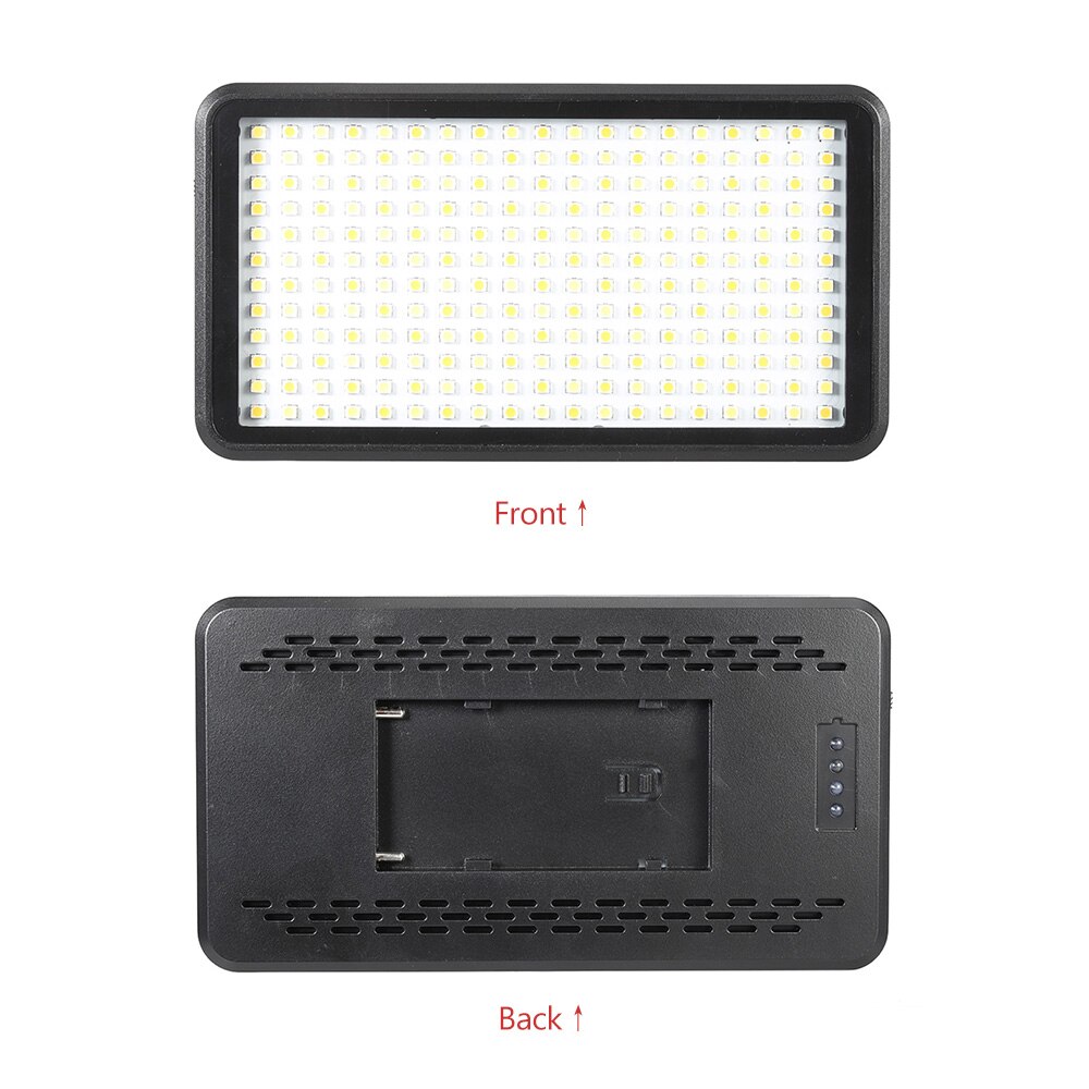 Andoer 228 pièces perles Ultra mince LED vidéo lumière Photo Studio panneau lampe éclairage pour Canon Nikon DSLR 3200K-6000K éclairage