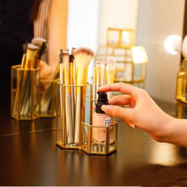 Geometryczne przezroczyste szklane pudełko na biżuterię Tabletop sukulenty pojemnik domowa biżuteria robić przechowywania szkła dekoracja rzemieślnicza