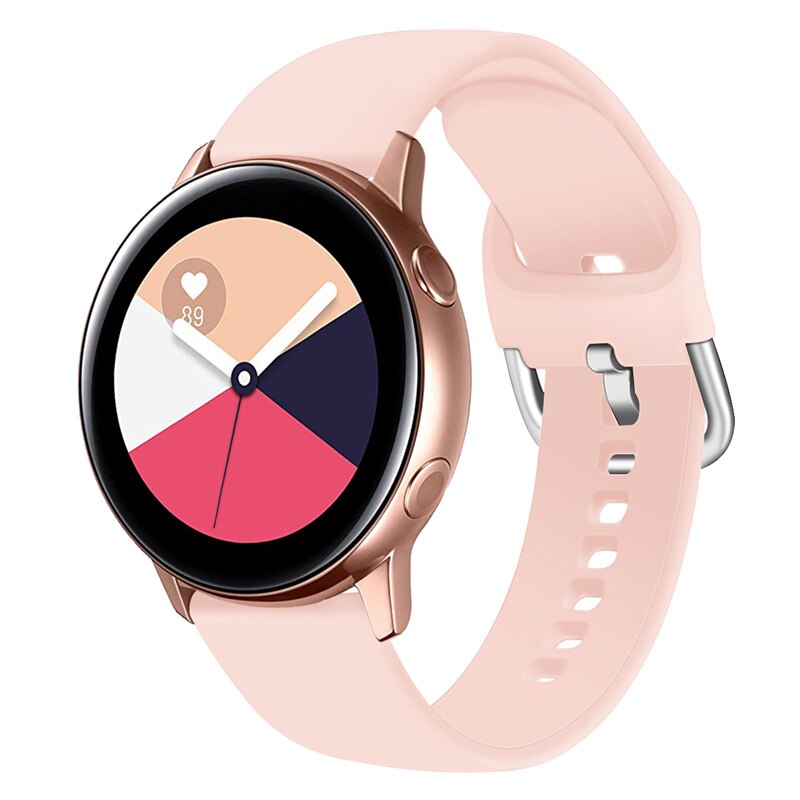 Rem til samsung galaxy watch active 2 40/44mm gear sport armbånd urrem 20mm urrem samsung active 2 3 42mm band