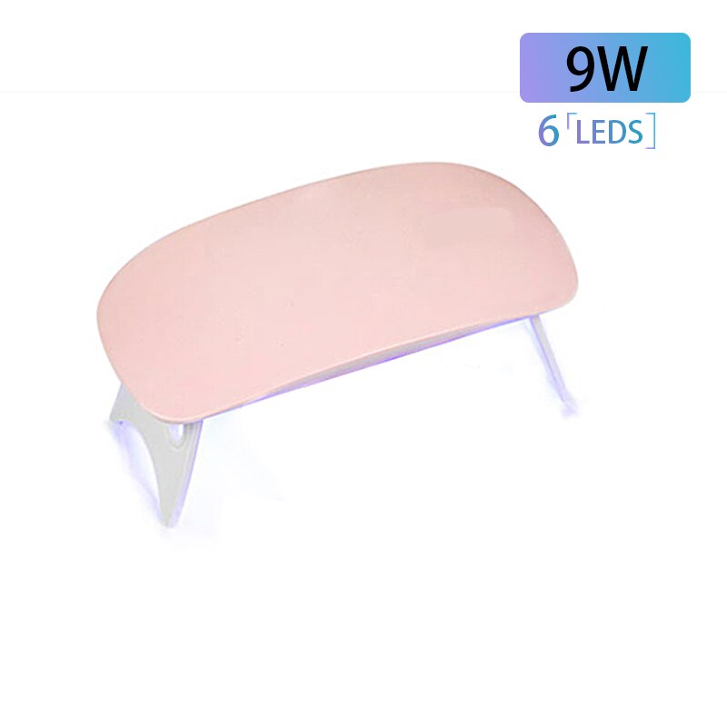 Mini lámpara UV/LED para uñas, 88W/9W, patrones personalizados, interfaz USB portátil, conveniente para uso doméstico, secador de uñas al por mayor
