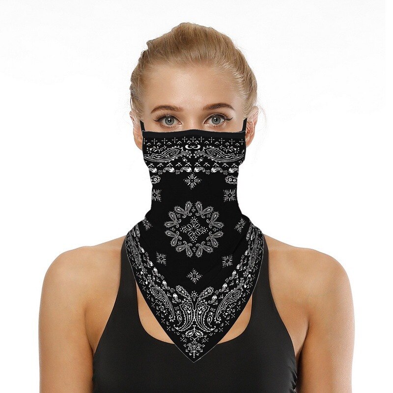 Fietsen Winddicht Bandana Sjaal Magic Multifunctionele Half Gezicht Masker Ademend Bivakmutsen Hals Driehoek Zonnebrandcrème Sjaal Hoed