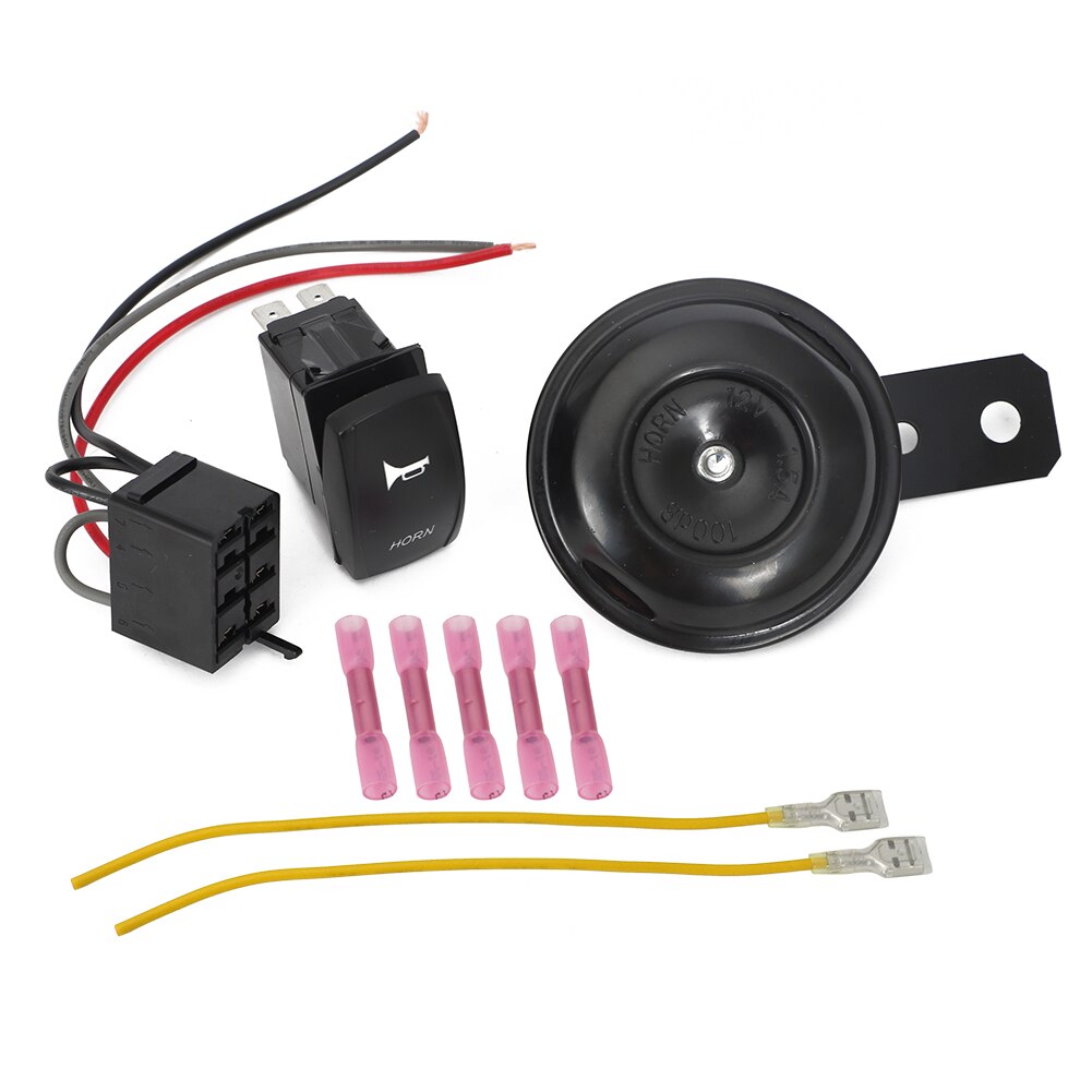 Loud Horn Kit Rocker Switch For Polaris RZR XP 900 1000 Ranger for Can-Am Maverick X3 Universal for ATV UTV: 1set