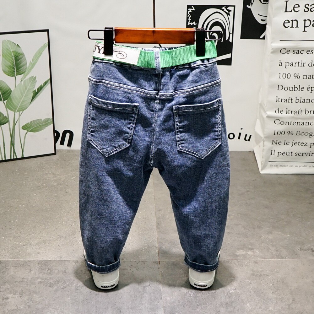 Boys Jeans Denim Trousers Kids Clothes Children Clothes Spring Autumn Boy Straight Cowboy Trousers Casual Pants 2-7Years