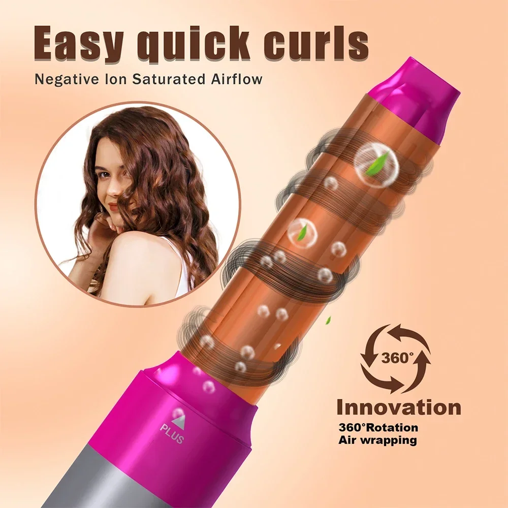 5-in-1 multifunctionele Föhn Stijltang Krultang Krultang met Haarborstel Heteluchtkam Styling set