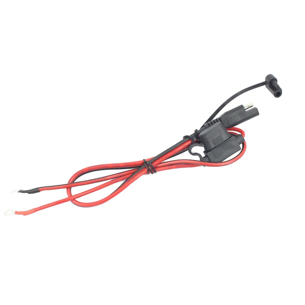 12V Charger Cable for Motorcycle Battery Terminal To SAE Quick Disconnect Cable Motorcycle Battery Output Connector