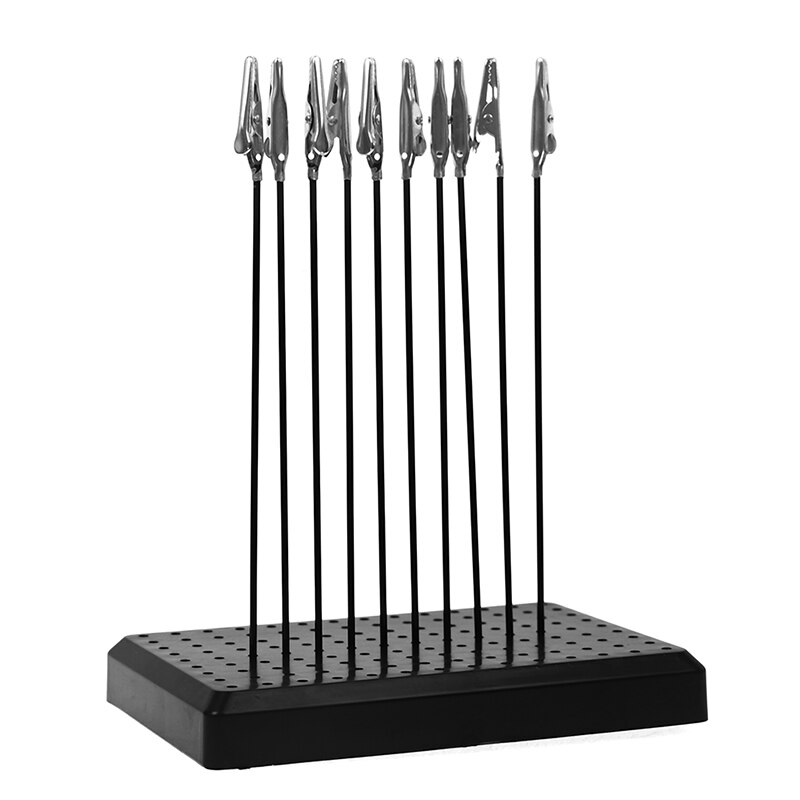 Malständer mit 9 x 14 löchern und 10/20 metall-krokodilklemmen für gundam-modellbau-werkzeugsets