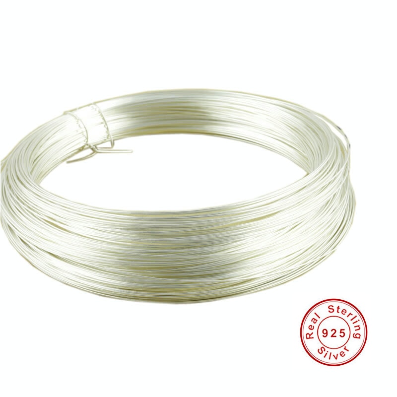 1 Meter 925 Sterling Zilver Draad voor DIY Armband Ketting Earring Sieraden & Components