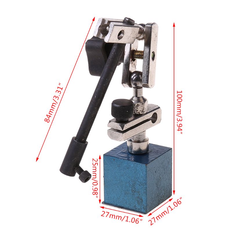 215mm Height Level Dial Test Gauge Indicator Rotary Magnetic Stand Base Holder